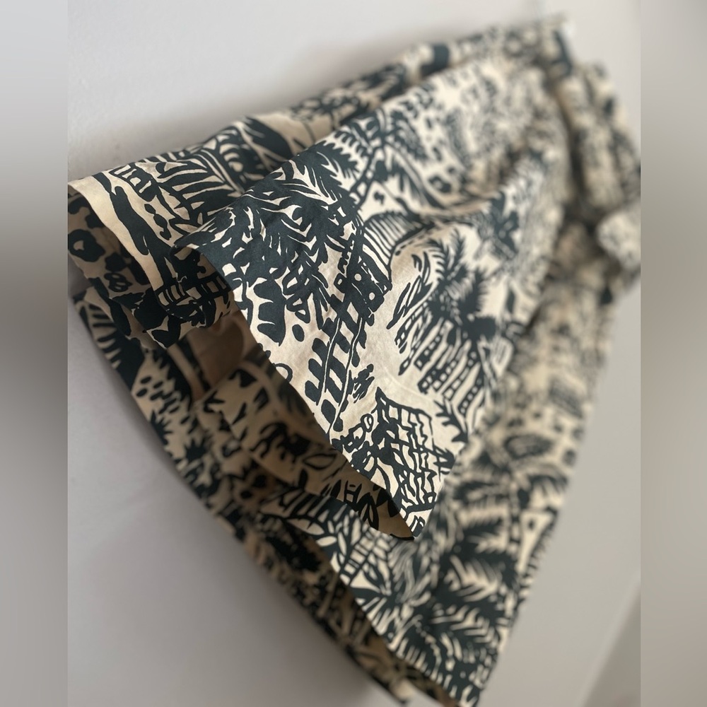 ❤️SOLD Corey Lynn Carter Anthropologie Tropical Vacation Painterly Cotton Skirt - Picture 12 of 15